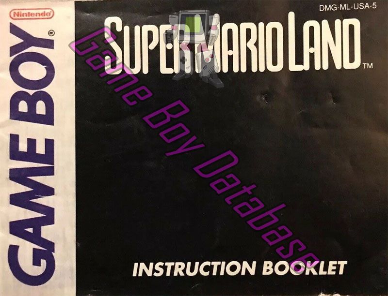 Super Mario Land USA-3 Front of the booklet