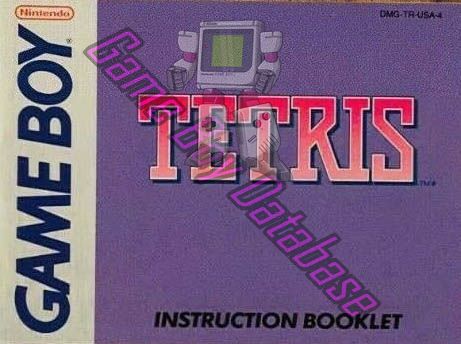 Tetris USA-1 Front of the booklet