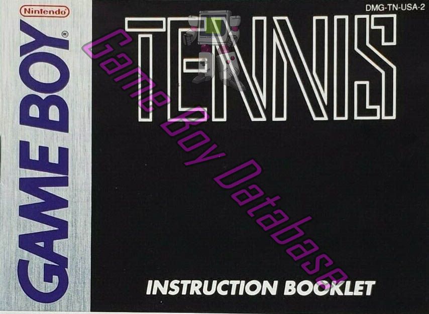 Tennis USA-1 Front of the booklet