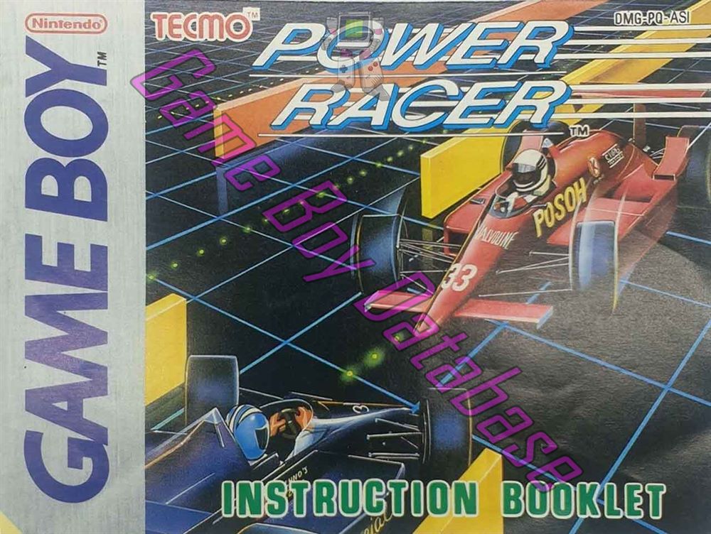 Power Racer ASI Front of the booklet