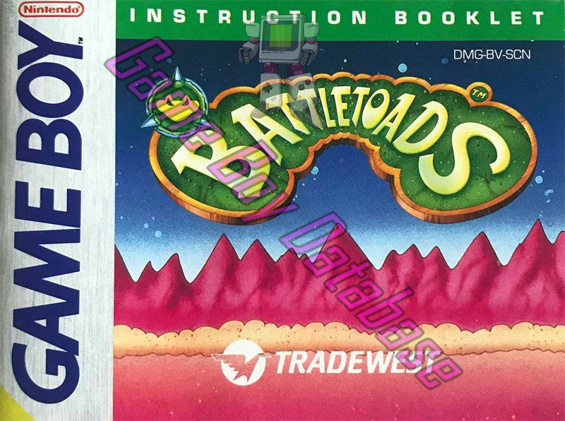 Battletoads SCN Front of the booklet