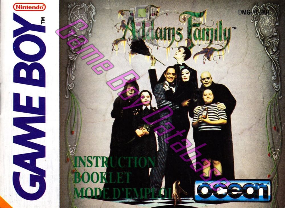 Addams Family (the) FAH Front of the booklet