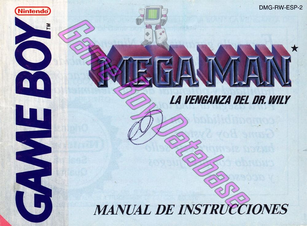 Mega Man la Venganza del Dr. Wily ESP-2 Front of the booklet