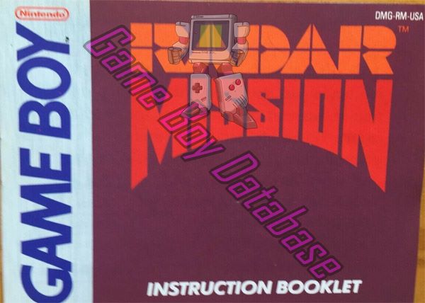 Radar Mission USA Front of the booklet