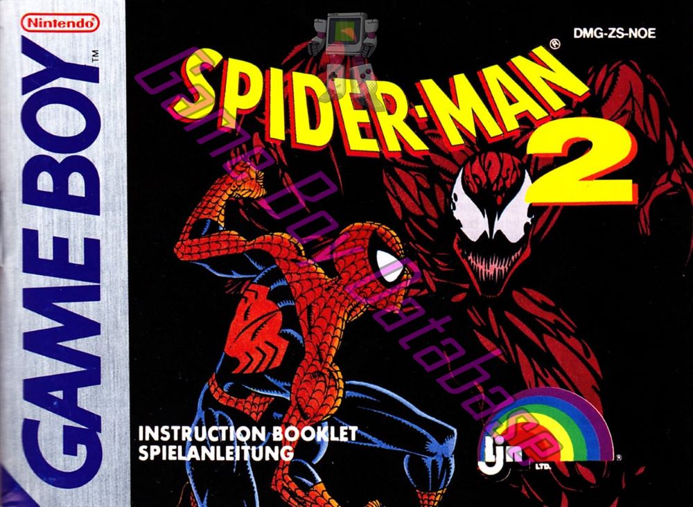 Spider-Man 2 NOE-1 Front of the booklet