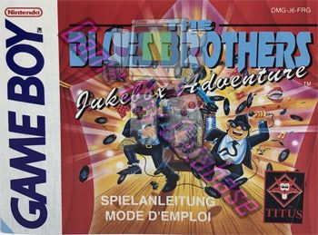 Blues Brothers Jukebox Adventure (the) FRG Front of the booklet