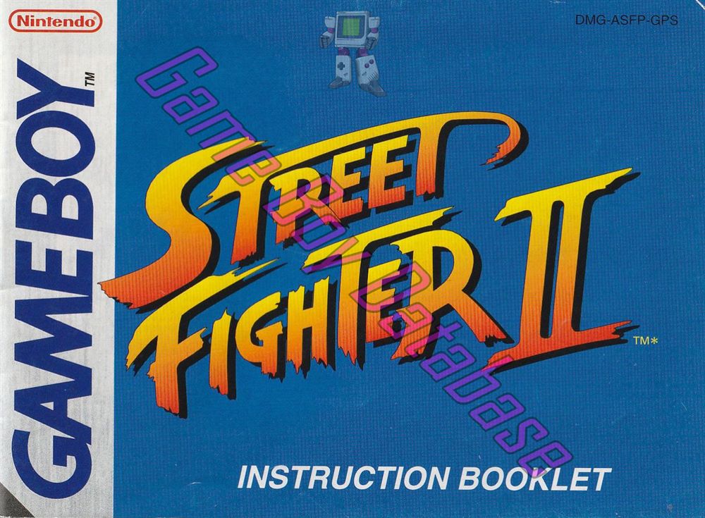 Street Fighter II GPS Front of the booklet