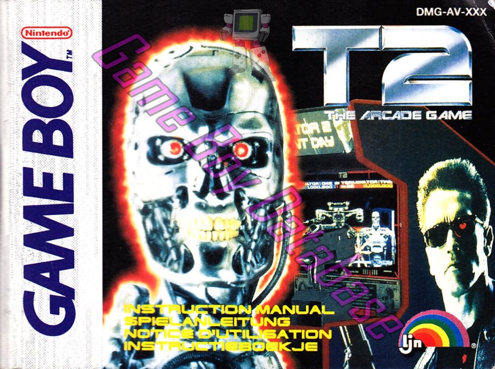 T2 the Arcade Game FAH Front of the booklet