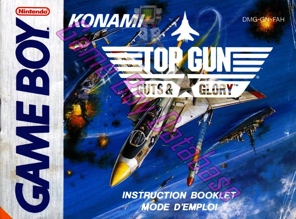 Top Gun Guts & Glory FAH Front of the booklet