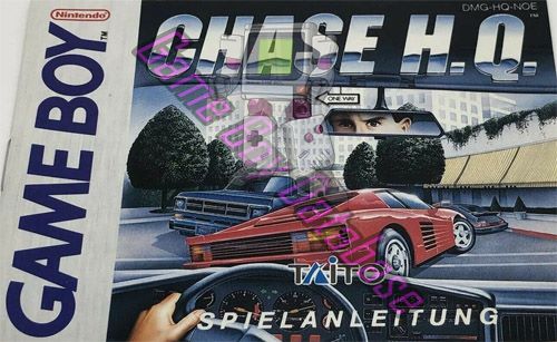 Chase H.Q. NOE Front of the booklet