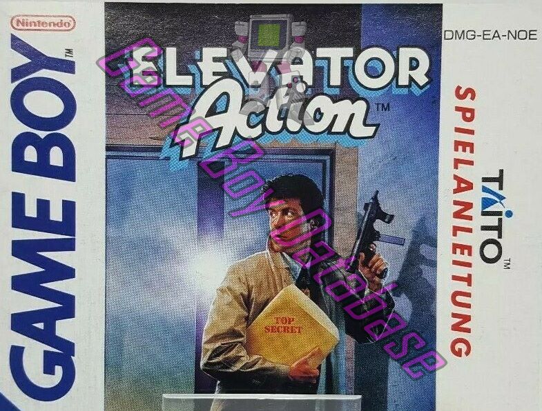 Elevator Action NOE Front of the booklet