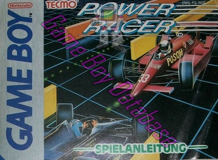 Power Racer NOE Front of the booklet