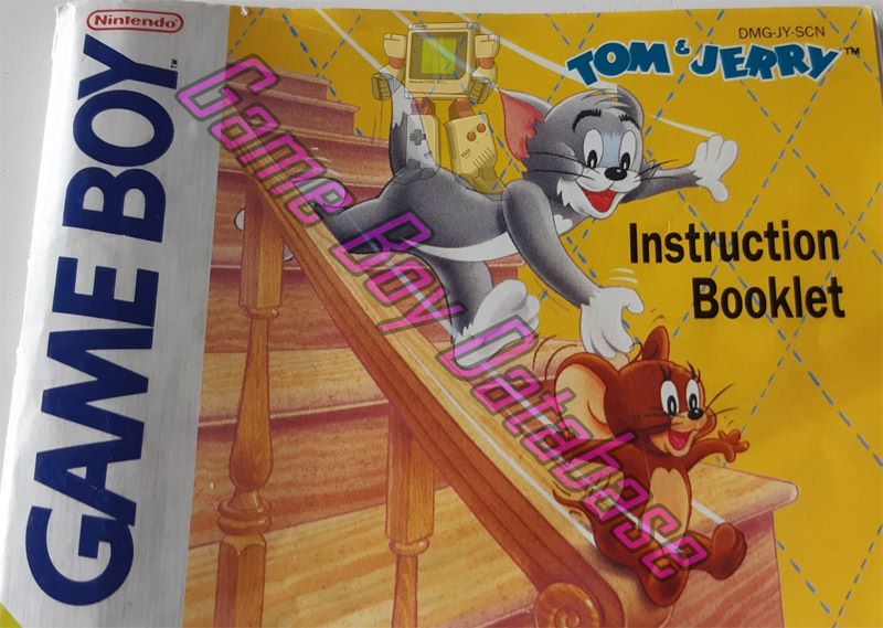 Tom & Jerry SCN Front of the booklet