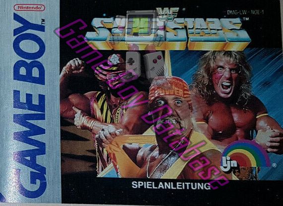 WWF Superstars NOE-1 Front of the booklet