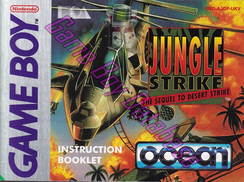 Jungle Strike UKV-1 Front of the booklet