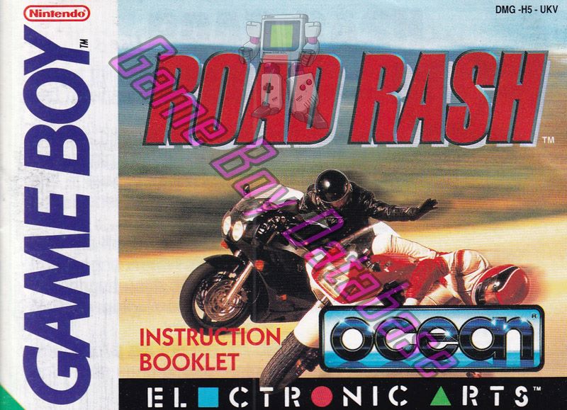 Road Rash UKV-1 Front of the booklet