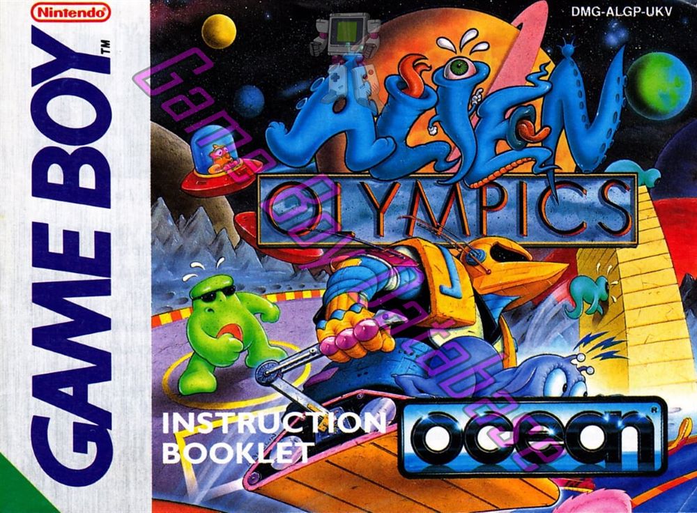 Alien Olympics: 2044AD UKV-1 Front of the booklet