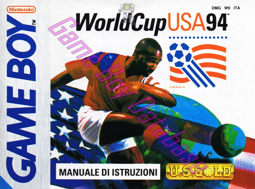 World Cup USA 94 ITA Front of the booklet