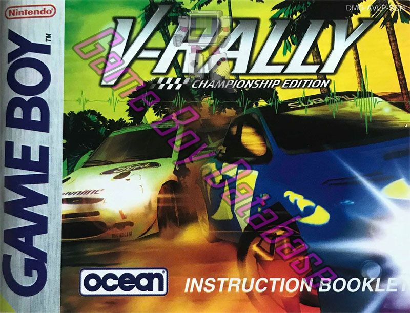 V-Rally Championship Edition SCN Front of the booklet