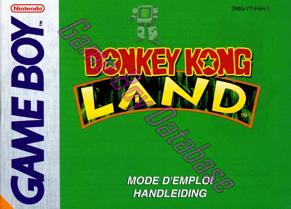 Donkey Kong Land NFAH Front of the booklet