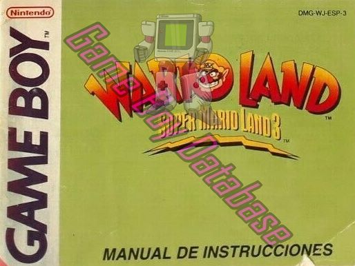 Wario Land: Super Mario Land 3 NEAI Front of the booklet