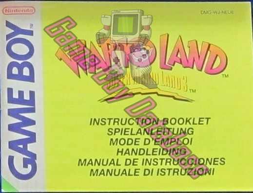 Wario Land: Super Mario Land 3 NEU6 Front of the booklet