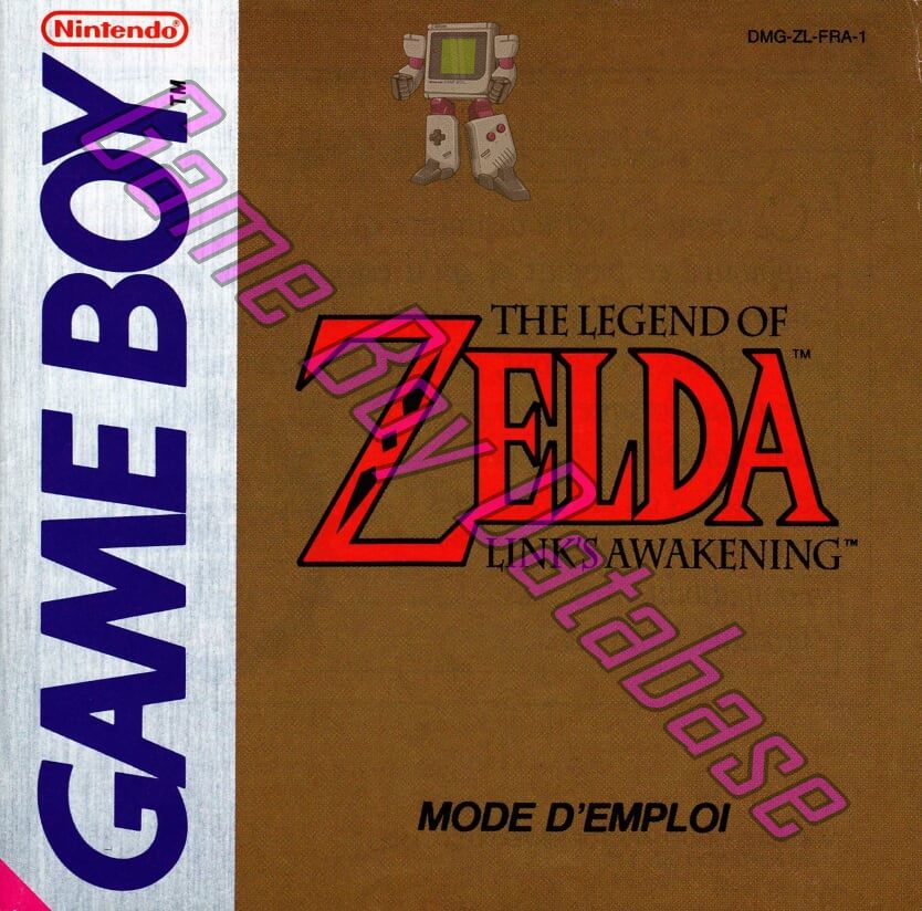 Legend of Zelda Link's Awakening (the) FRA Front of the booklet