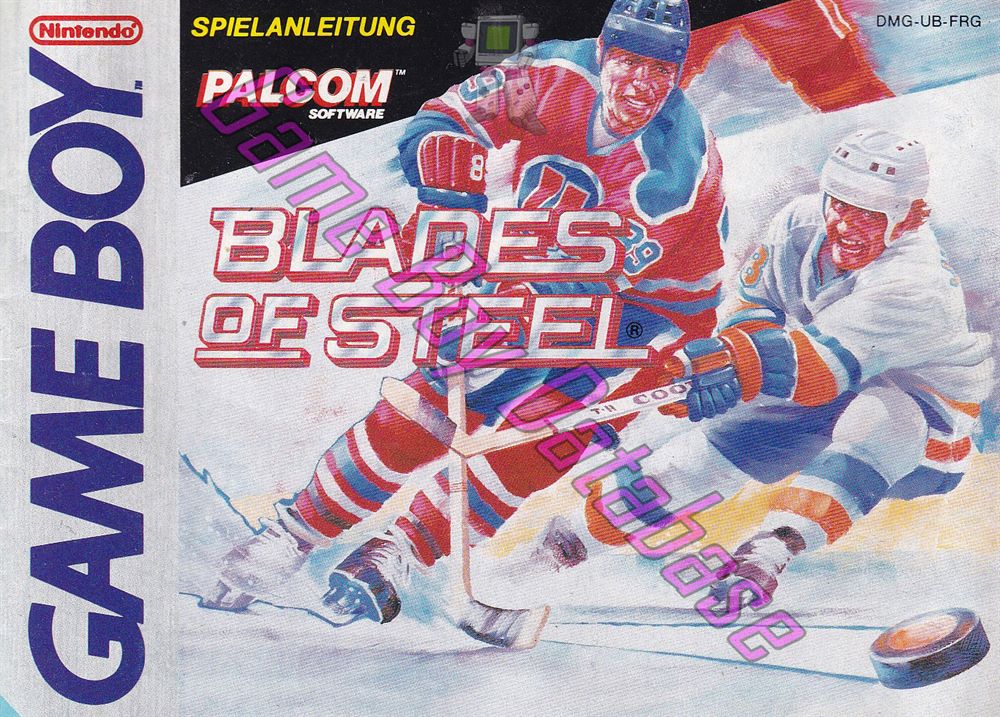 Blades of Steel FRG Front of the booklet