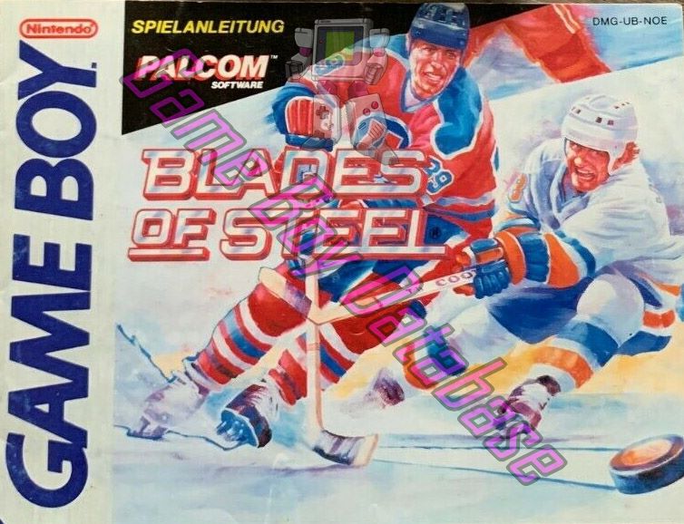 Blades of Steel NOE Front of the booklet