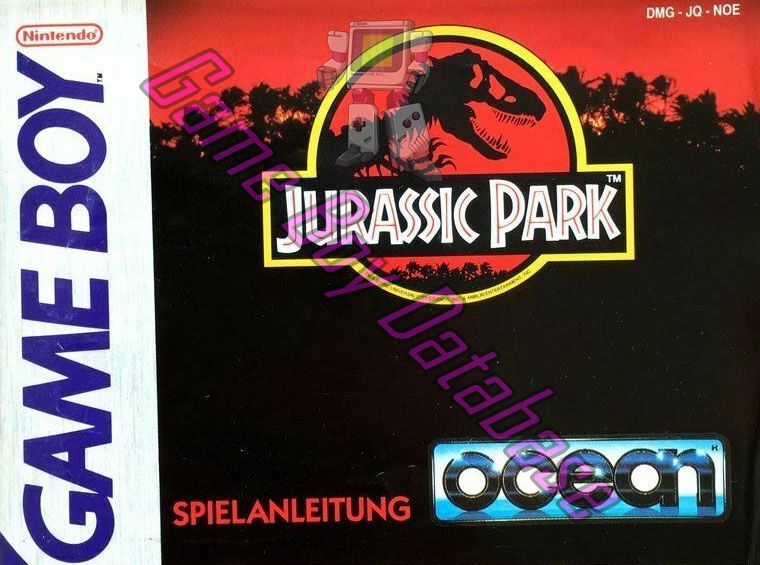 Jurassic Park NOE Front of the booklet