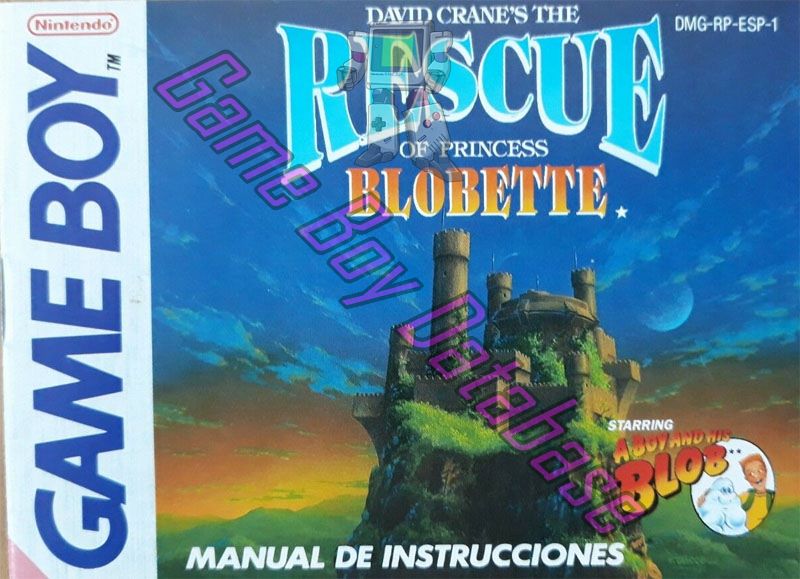 Rescue of Princess Blobette (David Crane's the) ESP-1 Front of the booklet