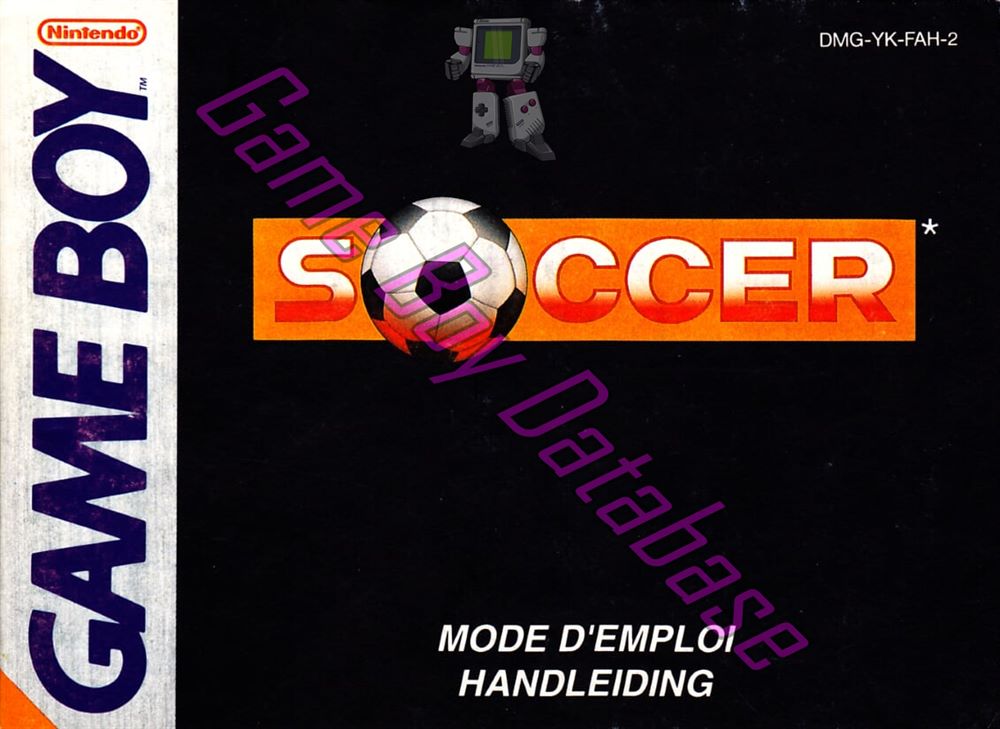 Soccer FAH-1 Front of the booklet