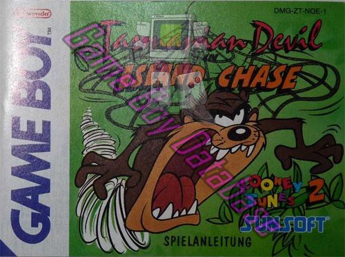 Tasmanian Devil in Island Chase NOE-1 Front of the booklet