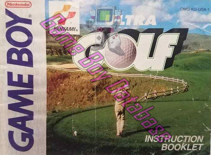 Ultra Golf USA-1 Front of the booklet