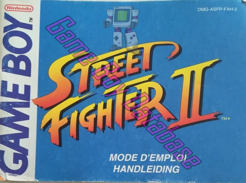 Street Fighter II FAH-1 Front of the booklet