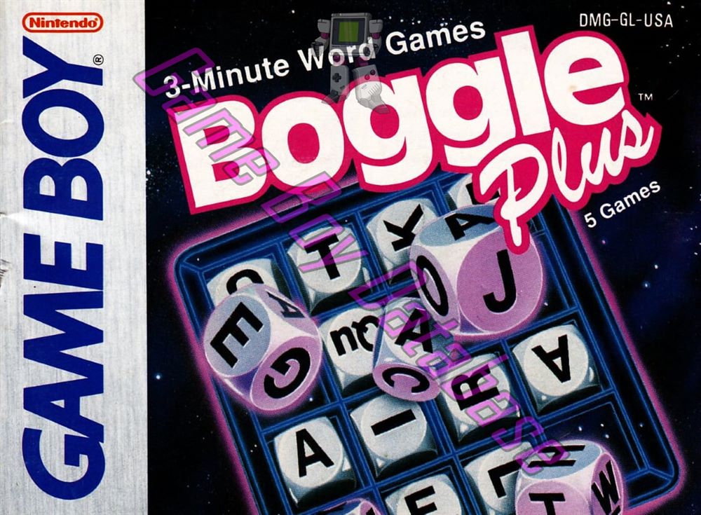 Boggle Plus USA Front of the booklet