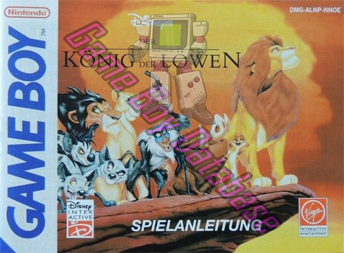 Konig der Lowen (Disney) NNOE Front of the booklet