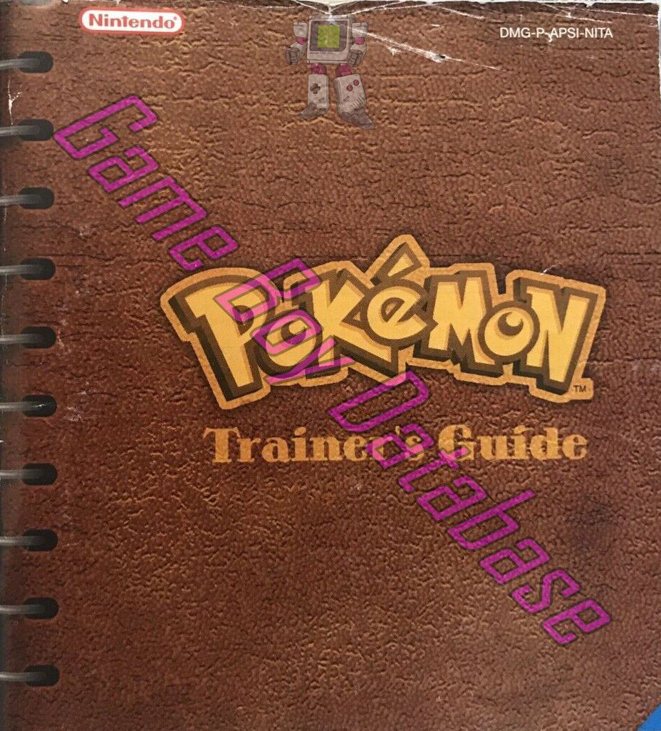 Pokemon Edition Speciale Edizione Pikachu Versione Gialla NITA Front of the booklet