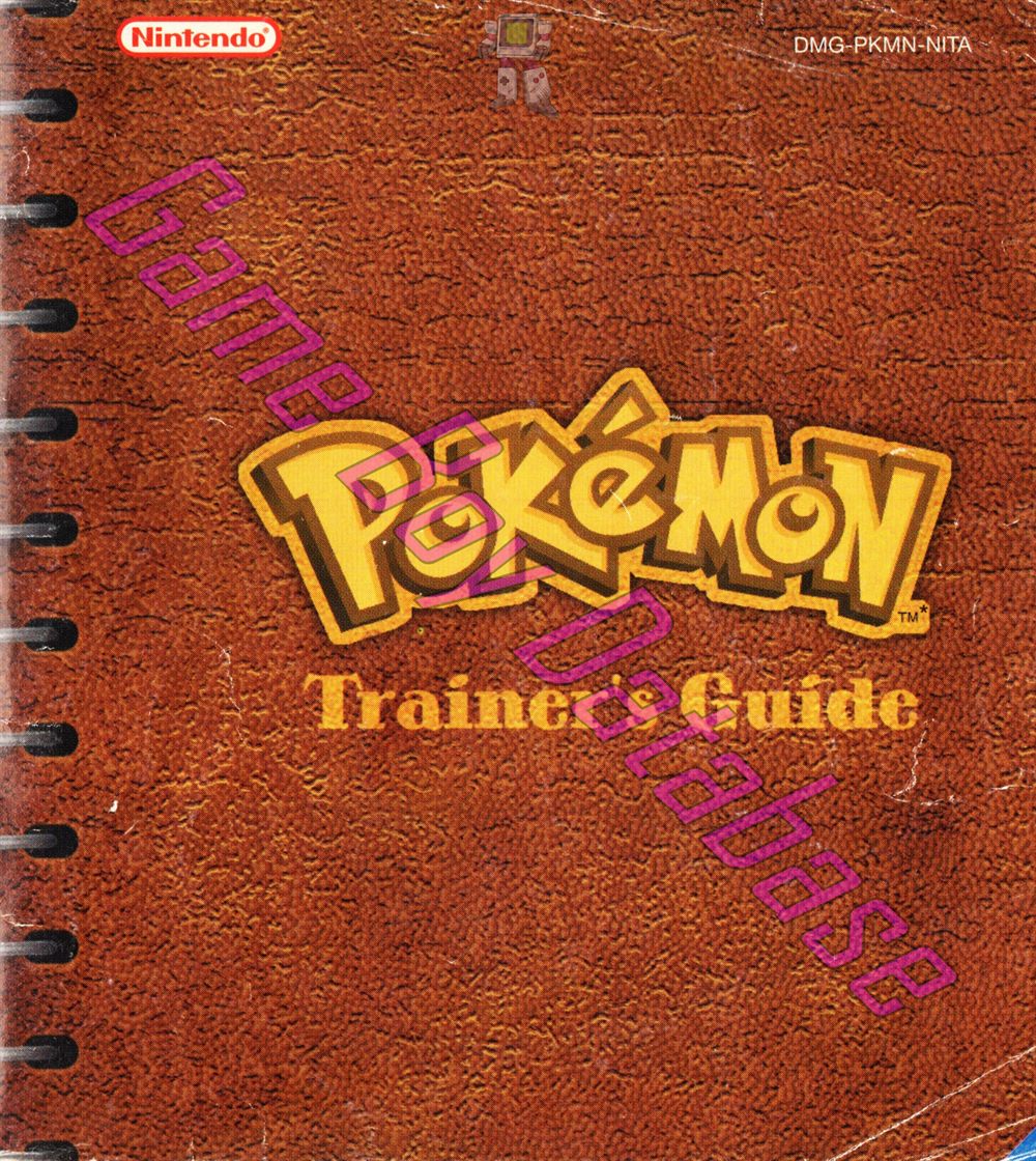 Pokemon Versione Rossa NITA Front of the booklet