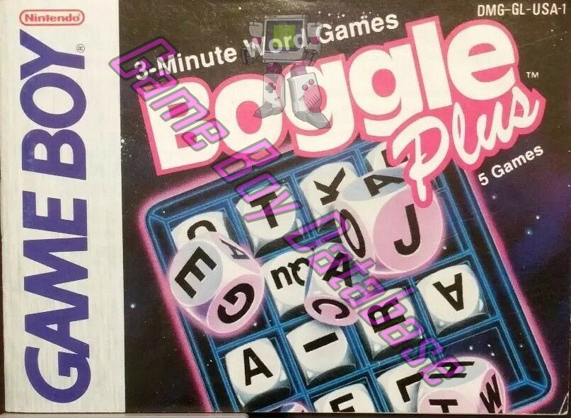 Boggle Plus USA-1 Front of the booklet