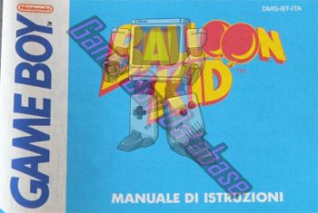 Balloon Kid ITA Front of the booklet