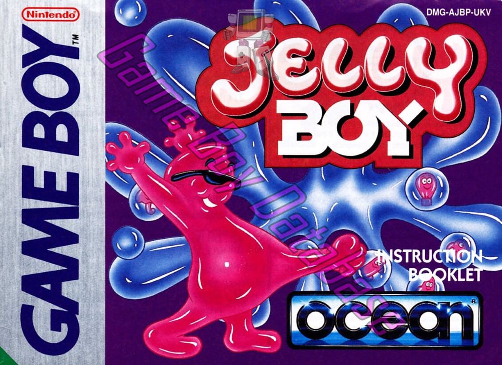 Jelly Boy UKV-1 Front of the booklet