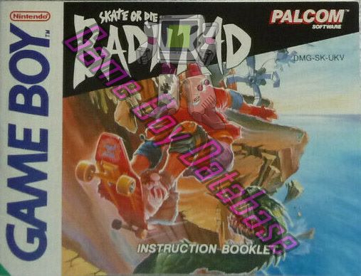 Bad'n Rad (Skate or Die) UKV Front of the booklet