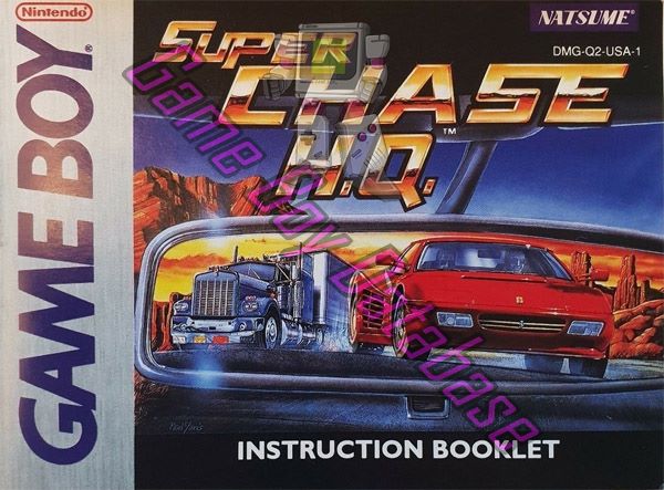 Super Chase HQ USA-1 Front of the booklet