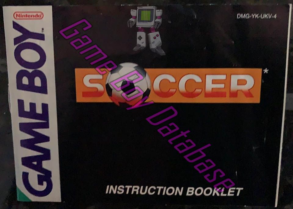 Soccer UKV-3 Front of the booklet