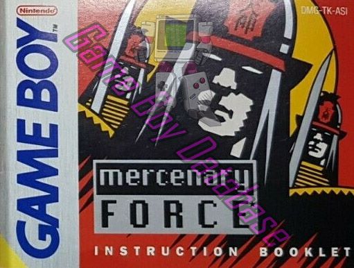 Mercenary Force ASI Front of the booklet