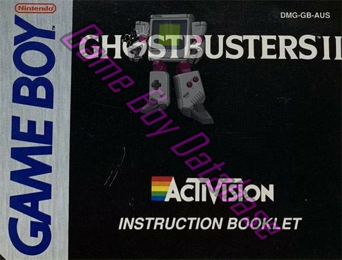 Ghostbusters II AUS Front of the booklet