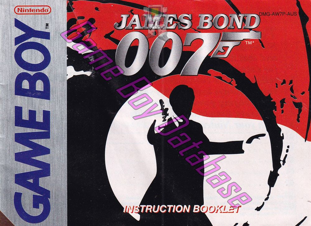 James Bond 007 AUS-1 Front of the booklet