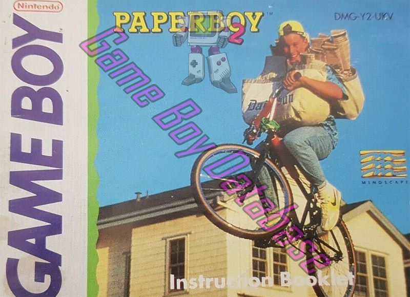 Paperboy 2 UKV Front of the booklet