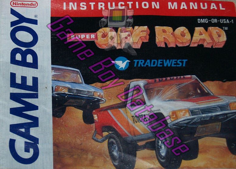 Super Off Road USA-1 Front of the booklet